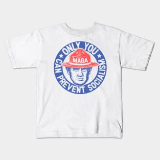 Ultra MAGA | Only You Can Prevent Socialism | We The People 1776 - 2022 | Blue Red Kids T-Shirt